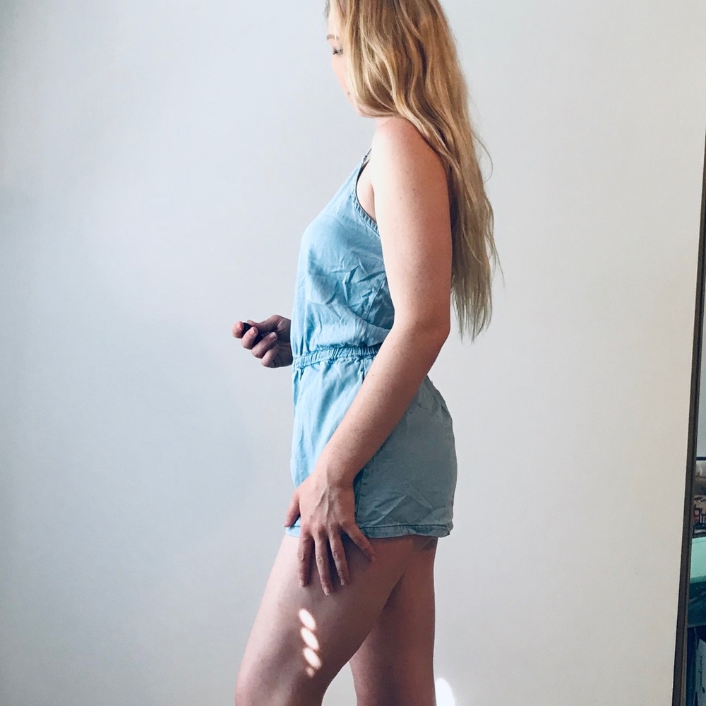 Forever 21 Denim Romper